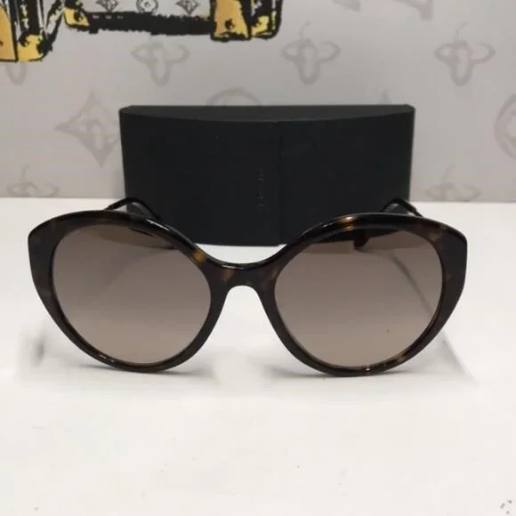 ✨ New Authentic Prada SPR 18X 2AU-4P0 Women’s Sunglasses – Havana with Silver Mi